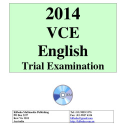 2014 VCE English Trial Examination